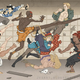 Illustration for article titled Modern Video Game Heroes as Traditional Japanese Paintings